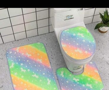 Ostali kućni dekor: Trodelni set za kupatilo koji sveti u mraku CENA 2350 din Izgled — 1