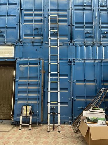 Телескопические стремянки: Телескопическая стремянка, Высота: 4–5 м, Новый, Материал: Алюминий — 8