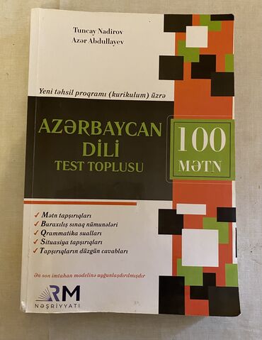 satici isi axtariram 2018: Azerbaycan dili test toplusu (100 metn