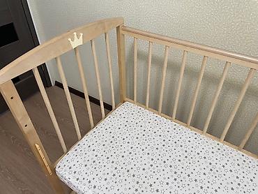 Другие товары для детей: Детская кровать 60х120 - 7000сом Березовое дерево, натуральный — 10