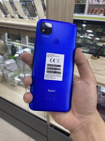 ноутбуки ми: Redmi, Redmi 9C, Колдонулган, түсү - Көк, 2 SIM