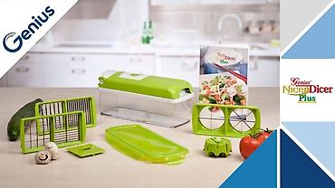 nicer dicer: Tərəvəz kəsən-doğrayan Nicer Dicer Plus 14-ü 1-də Dəstdə əşya sayı — 6