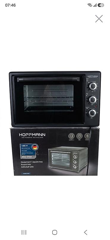 del: Hoffmann Mini Oven – Model F3706 - Güc: 1400 W - Tutum: 41 L - — 2