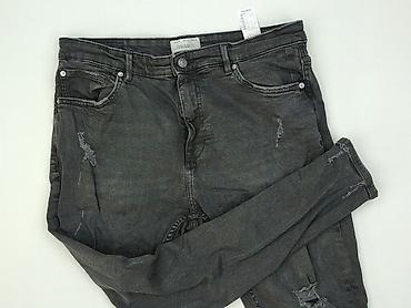 czarne cargo pull and bear: PULL&BEAR, Jeansy dla mężczyzn, rozmiar XL — 1