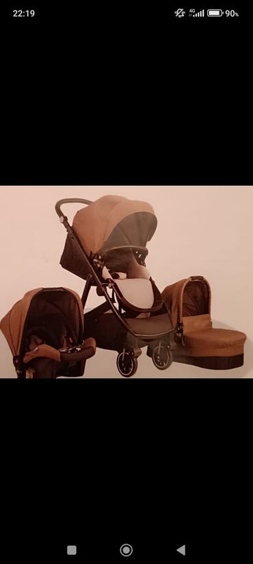коляска бене беби: Балдар арабасы, түсү - Күрөң, Колдонулган