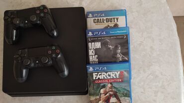 ps4 oyun: PS 4 çox az işlənib. Evdə istifadə olunub. Heç bir problemi yoxdur