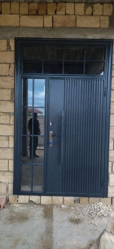 Giriş qapıları: Mənzil üçün Yeni Giriş qapısı Şəbəkə ilə, Zəmanətli, Pulsuz çatdırılma — 11