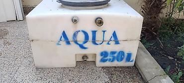 Баки: AQUA 250L su çəni - Həcm: 250 litr (üzərində qeyd olunub) - Material — 2
