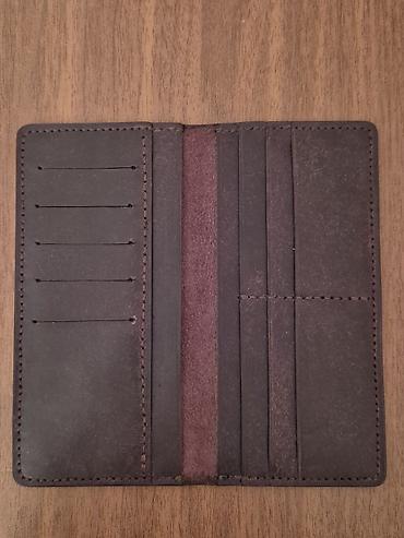 Aksesuarlar: Dəri pasport və kart cüzdanı - Material: qalın, möhkəm təbii dəri - — 2