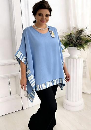 Bluze: Ženska bluzica/pončo „Emi Moda“ – Made in Italy - Kroj: širok, pončo — 22