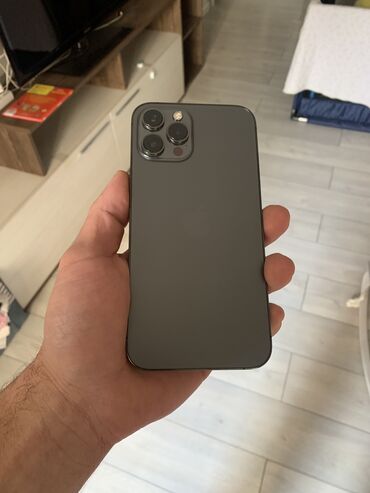 Apple iPhone: IPhone 12 Pro Max, 128 GB, Graphite, Face ID, Barmaq izi, Sənədlərlə — 1