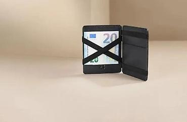 Novčanici: Livergy Premium “Magic Wallet” – crni kožni novčanik/kartičar - — 8