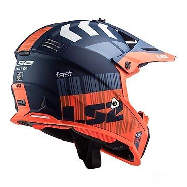 blinkeri na baterije: LS2 MX 437 Fast off-road kaciga za motocikl, dizajnirana za terensku — 2