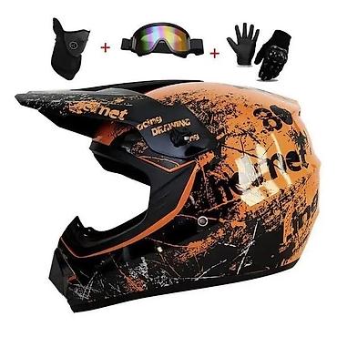 mc torbe: Kaciga za motocross/enduro + set opreme - Integralna off-road kaciga — 1