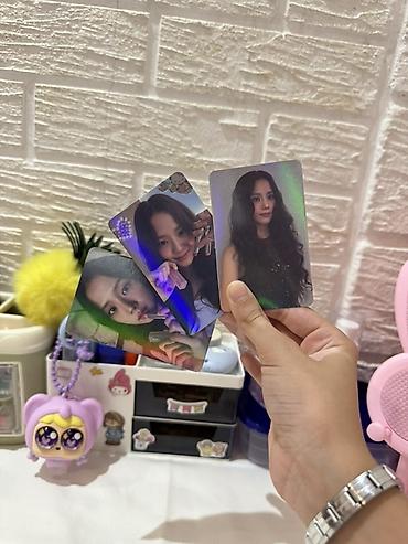 BLACKPINK Jisoo fotokart seti - Set: 3 ədəd fotokart Kargoyla bir — 1