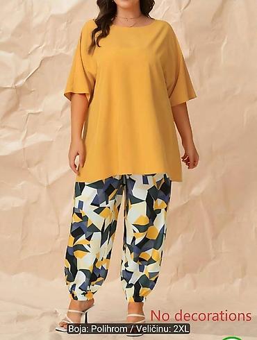 torba bugatti: Komplet za žene (plus size) – tunika i pantalone - Gornji deo — 1