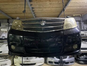 на альфард: Передний Бампер Toyota 2004 г., Б/у, цвет - Черный, Оригинал