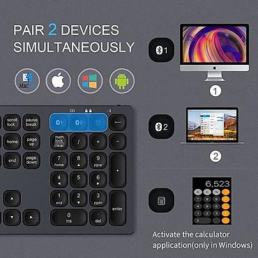 logitech k380: Клавиатура BK9803 Bluetooth 3.0 Aluminum alloy+ABS 110 keys 5 — 8