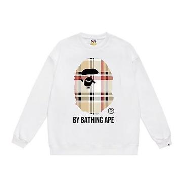 Толстовки: Свитшот A Bathing Ape (BAPE) белого цвета. - Классический крой с — 1