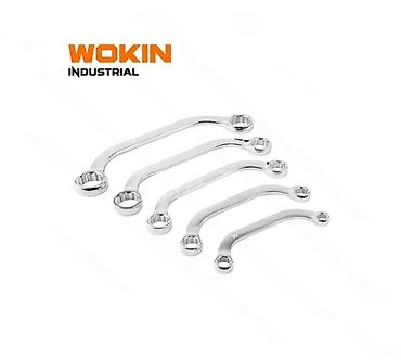W152005 WOKIN 5 parçalı c tipli iki tərəfli halqalı açar dəsti