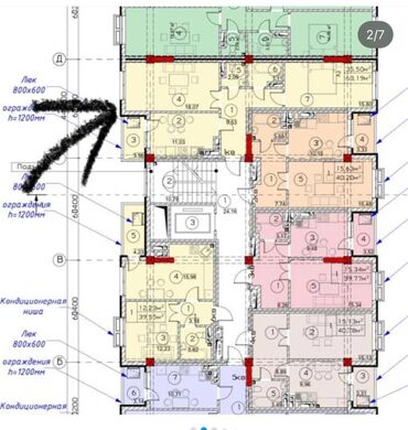 Продажа квартир: 2 комнаты, 69 м², Элитка, 4 этаж, ПСО (под самоотделку)