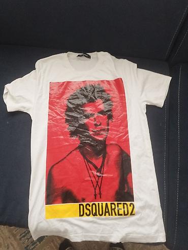 желе: Футболка Dsquared2, мужская, белая. - Прямой крой, круглая — 1