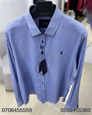 женская одежда из турции: Эркектердин көйнөгү, Polo Ralph Lauren, Жаңы, түсү - Көгүлтүр, Өзү алып кетүү, Акылуу жеткирүү