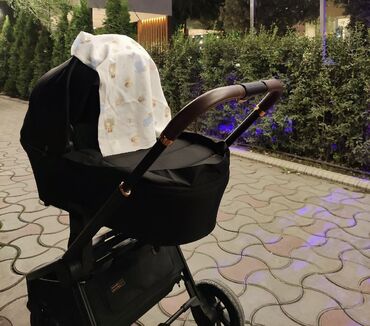 baby stroller коляска: Коляска, цвет - Черный, Б/у