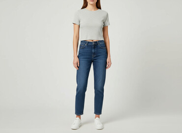 obcisla koszula damska: FSBN, T-shirt damski, rozmiar S