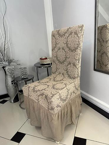 stilski namestaj leskovac: Navlake za stolice sa karnerom,elegantan barokni dezen. Komplet 6 — 4