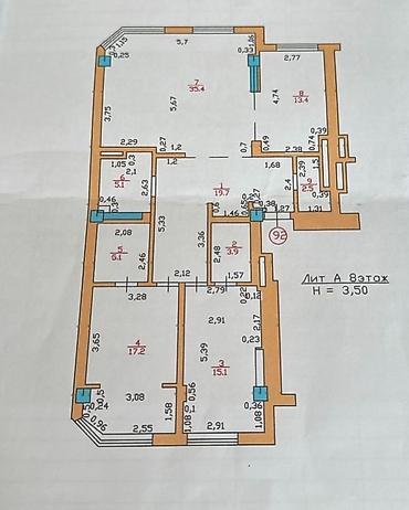 Продажа квартир: 3 комнаты, 117 м², Элитка, 8 этаж, Евроремонт — 9