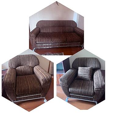İşlənmiş, Divan, 2 kreslo, Açılan