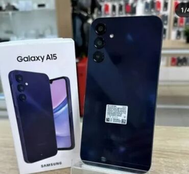 Samsung: Samsung Galaxy A15, Б/у, 128 ГБ, цвет - Синий, 1 SIM