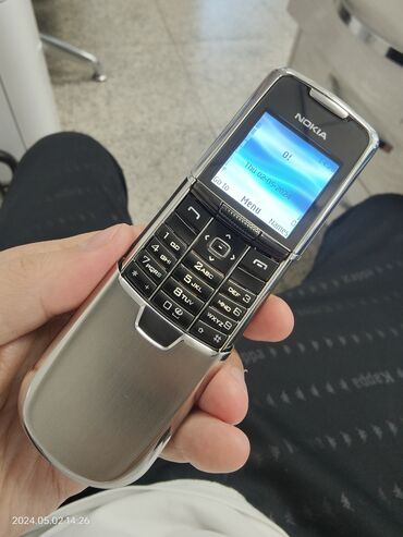 телефон за 8000: Nokia 8 Sirocco, Новый, 128 ГБ, цвет - Черный