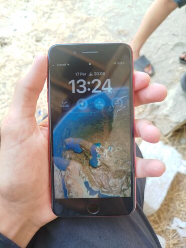 alfa: IPhone 8 Plus, 64 GB, Qırmızı, Barmaq izi, Sənədlərlə
