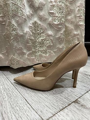 Женская обувь: Туфли, 35, Mango, Б/у, цвет - Бежевый, Платная доставка, Самовывоз — 5