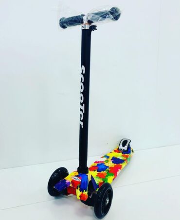 1 yaşdan yuxarı uşaqlar üçün velosipedlər: Somakat scooter | Maxi Print❤ 2 yaşdan 8 yaşa qədər istifadəli model