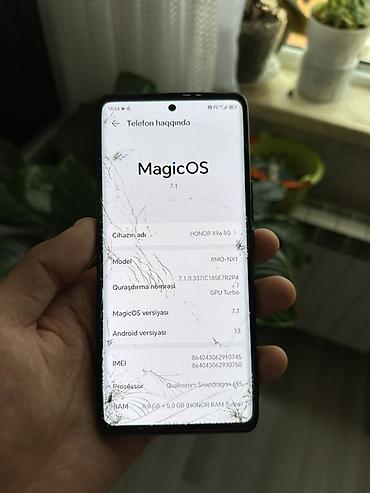 honor magic v3: Honor X9a, 128 GB, rəng - Yaşıl, Barmaq izi — 3