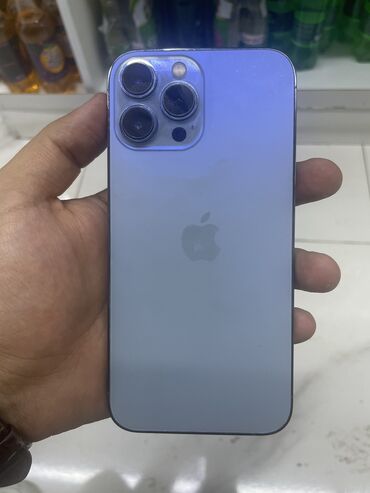 iphone 13 pro qiymeti bakida: IPhone 13 Pro Max, 256 GB, Sierra Blue, Simsiz şarj, Face ID