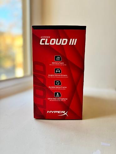 Səsgücləndiricilər, qulaqlıqlar və mikrofonlar: HyperX Cloud III Gaming Headset (727A8AA) Sensitivity -42dBV — 2