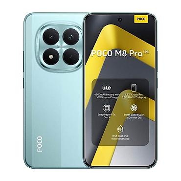 sazz modem satisi: Poco M8, 256 GB, rəng - Göy, Barmaq izi — 1
