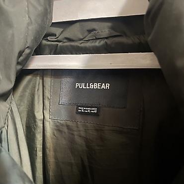 салатовый пуховик: Мужская куртка, XL, PULL&BEAR, Б/у, цвет - Зеленый, Самовывоз — 2