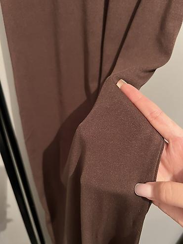 Женская одежда: Повседневное платье, Длинная модель, Трикотаж, Футляр, S — 2