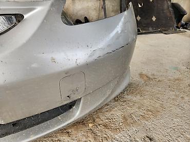 Бампер жана комплектөөчүлөр: Передний бампер для Honda fit 2004,2008 рестайл, цвет серебристый — 3