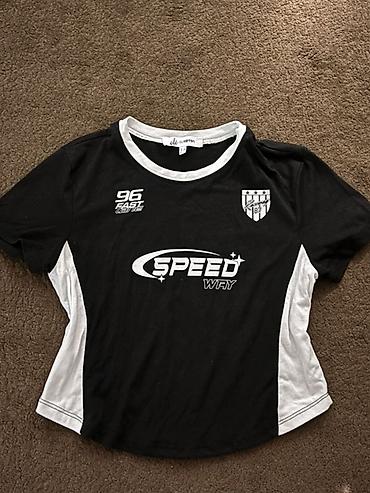 Qara-ağ rəngli qadın T‑shirt - Brend/etiket: db IN MOTION (etiketdə