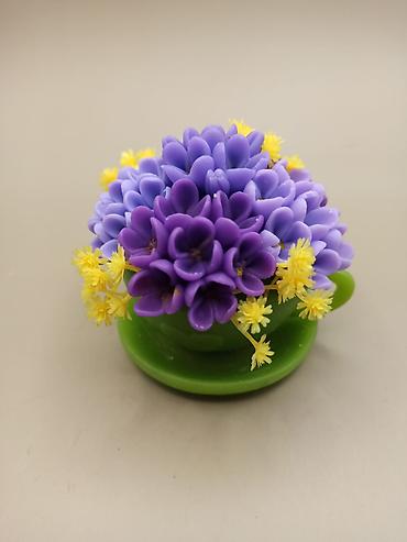 Декоративные цветы: Декоративные мини-букеты ручной работы в кашпо - Композиции из — 4