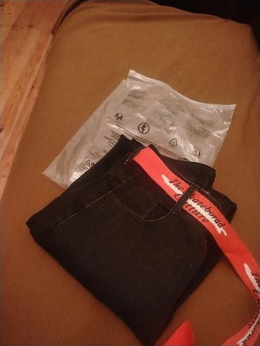 kargo şalvar: Qara rəngli qadın DÜZ cins şalvar -Brend : JEANS - Ölçü: 25 / M — 5