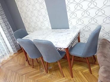 Столы и стулья: Для кухни, Новый, Раскладной, Прямоугольный стол, 4 стула — 3