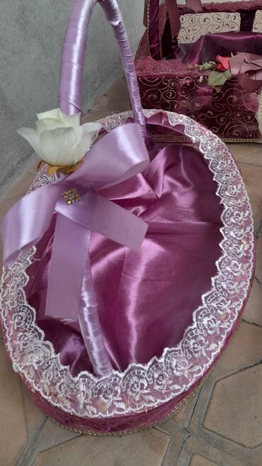 Hədiyyə bağlamaları: Hədiyyə səbəti, rəng - Çəhrayı, Pulsuz çatdırılma — 6