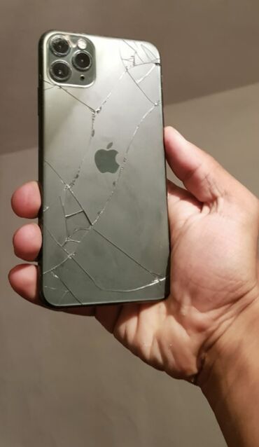 редми нот 10 прайм: IPhone 11 Pro Max, Колдонулган, 256 ГБ, Matte Midnight Green, Заряддоочу түзүлүш, Коргоочу айнек, Каптама, 100 %